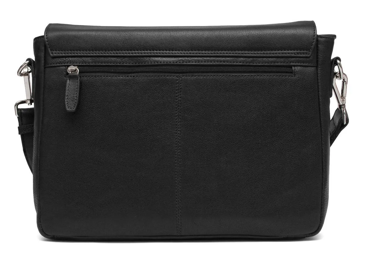Mens Black Messenger Bag