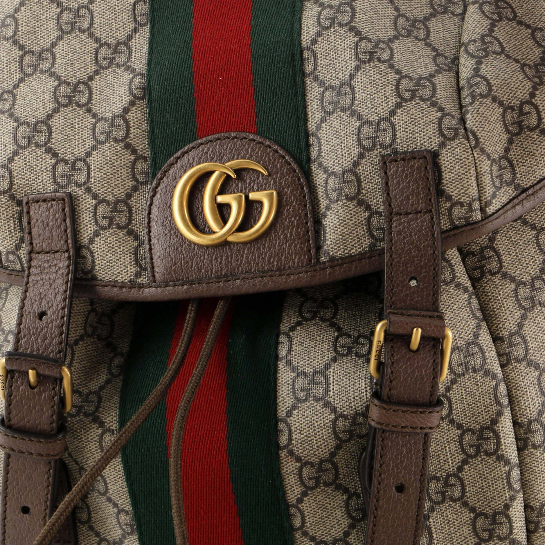 Ophidia Flap Backpack GG Coated Canvas Medium