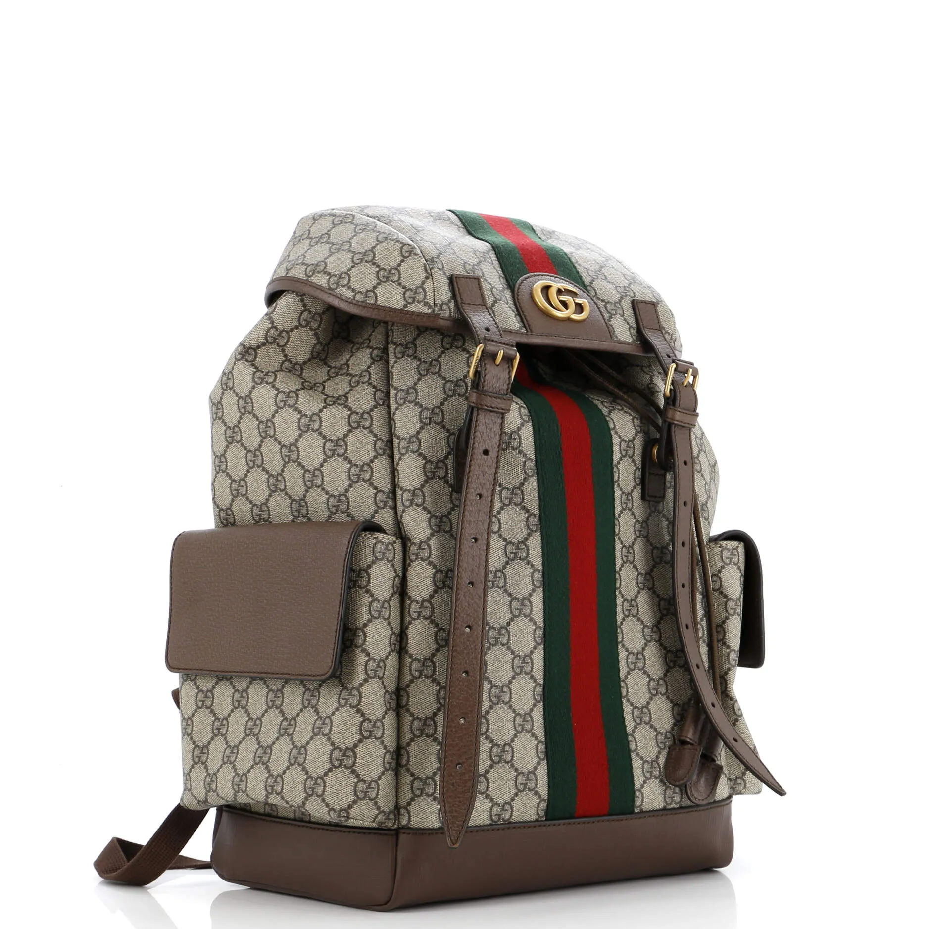 Ophidia Flap Backpack GG Coated Canvas Medium