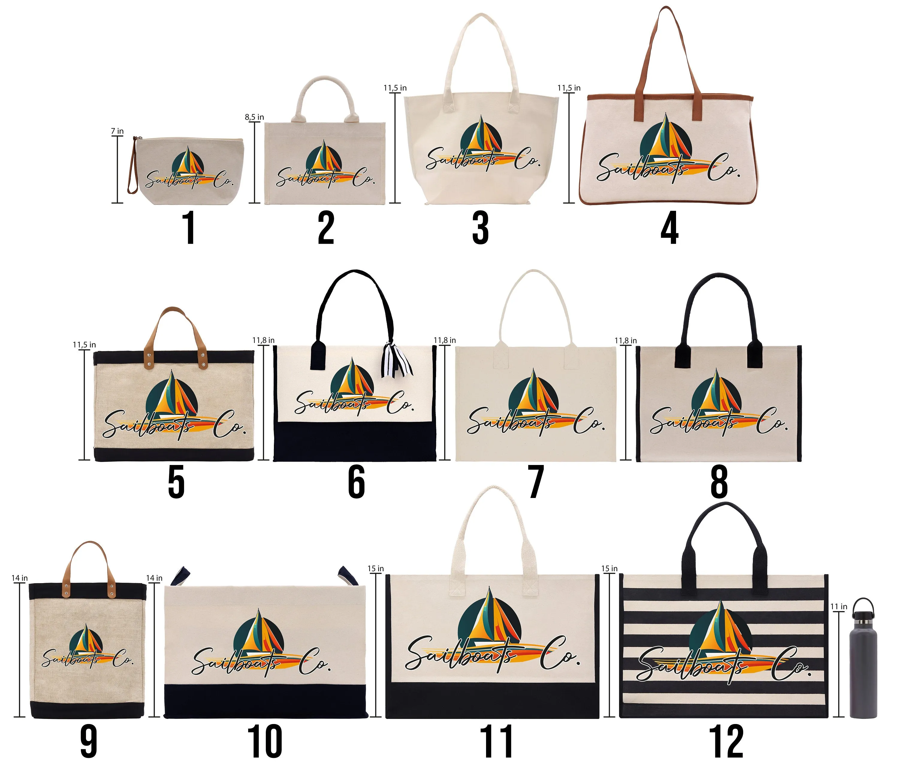Personalized Florist Cotton Canvas Tote Bag Florist Business Tote Custom Florist Store Gift Bulk Business Logo Florist Swag (FLT1001)