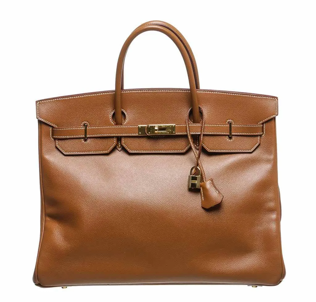 Trendy Inspired Hermès Birkin 40 Gold Epsom Bag Ghw