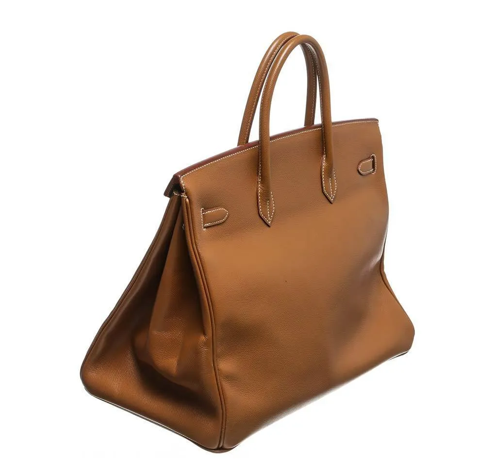 Trendy Inspired Hermès Birkin 40 Gold Epsom Bag Ghw