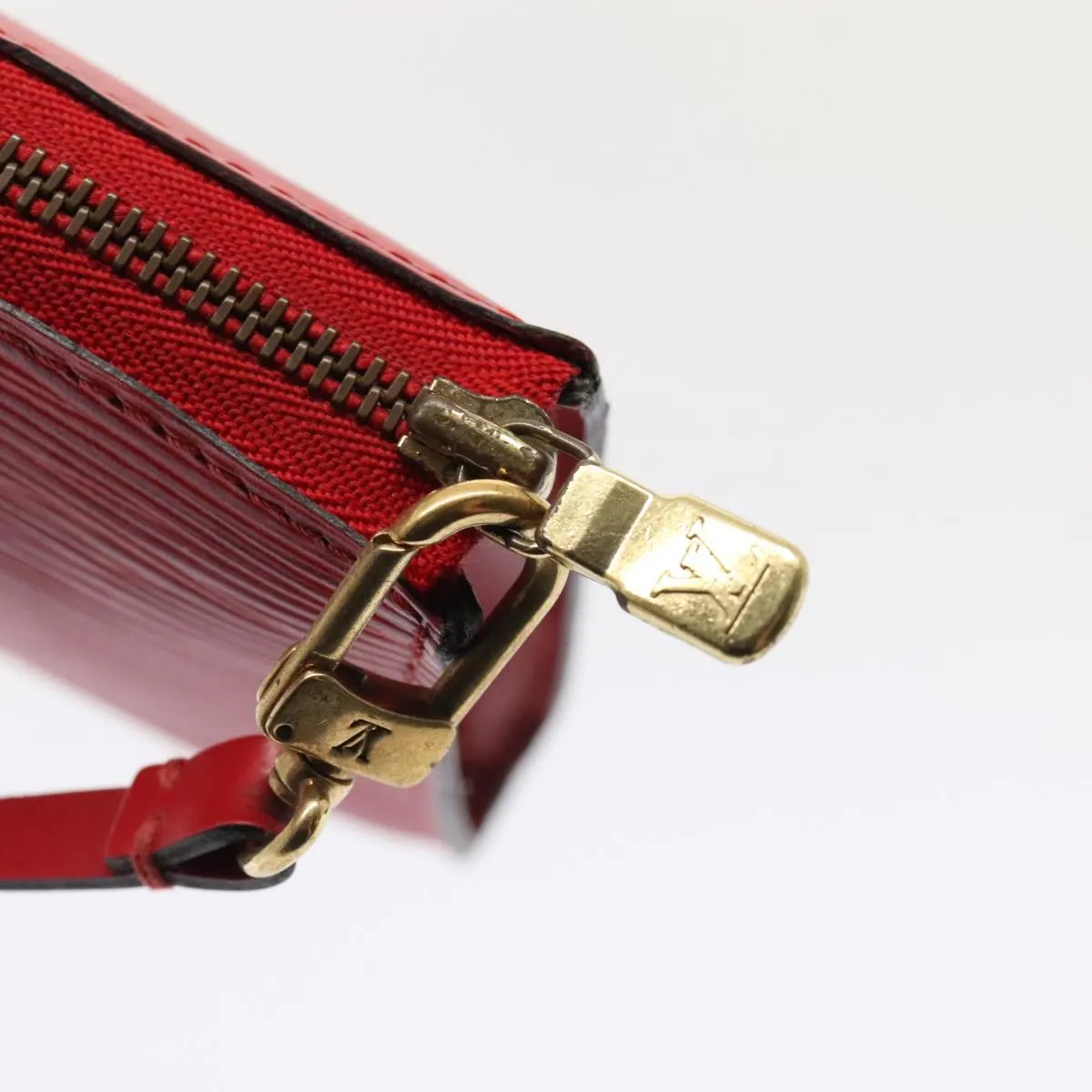 Trendy Inspired Louis Vuitton Epi Pochette Accessoires Accessory Pouch Red M52987 Lv Auth 88309