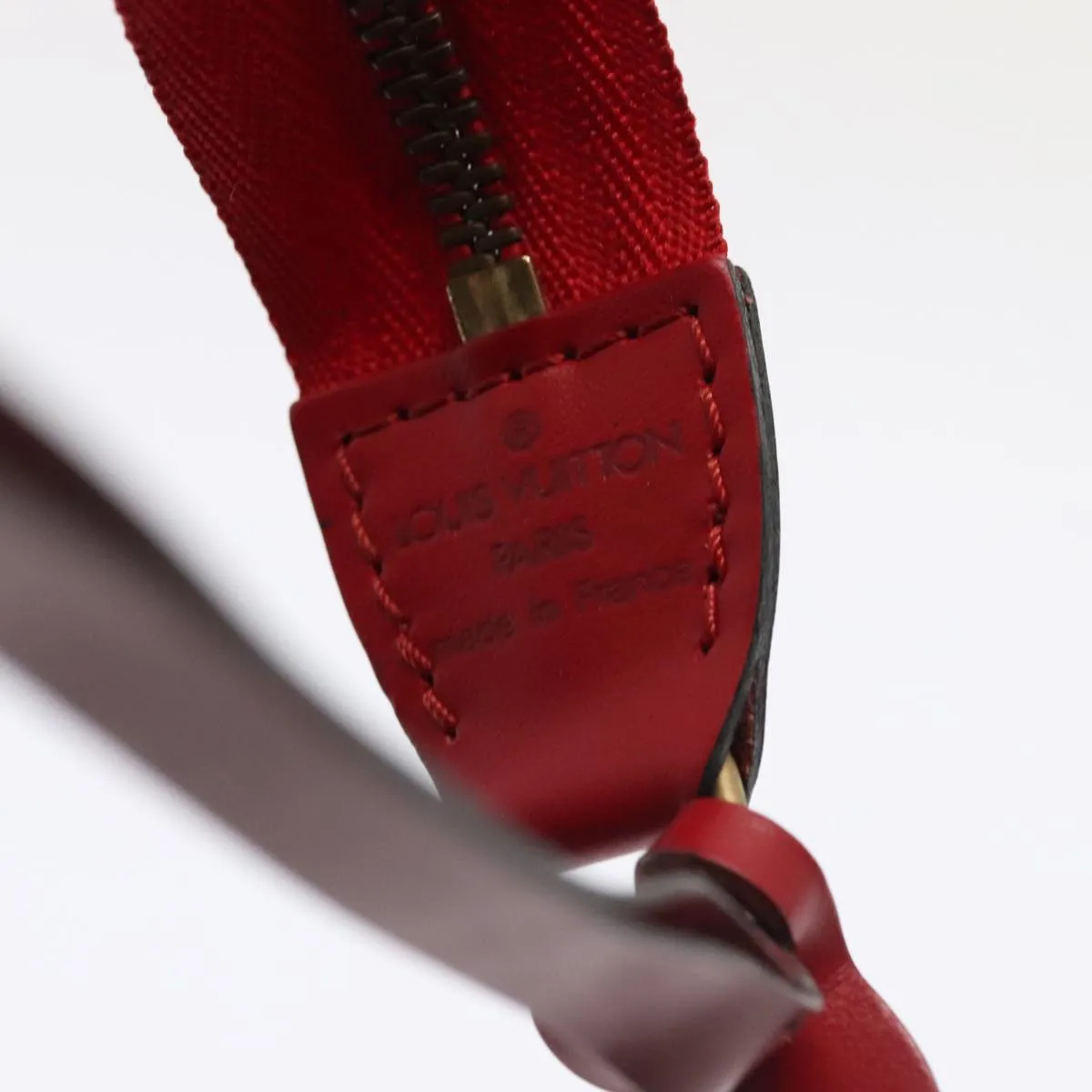 Trendy Inspired Louis Vuitton Epi Pochette Accessoires Accessory Pouch Red M52987 Lv Auth 88309