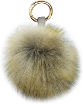 Unpafcxddyig Faux Fox Fur Ball Soft Pom Pom Keychain for Car Key Ring Phone Handbag Charm Tote Pendant