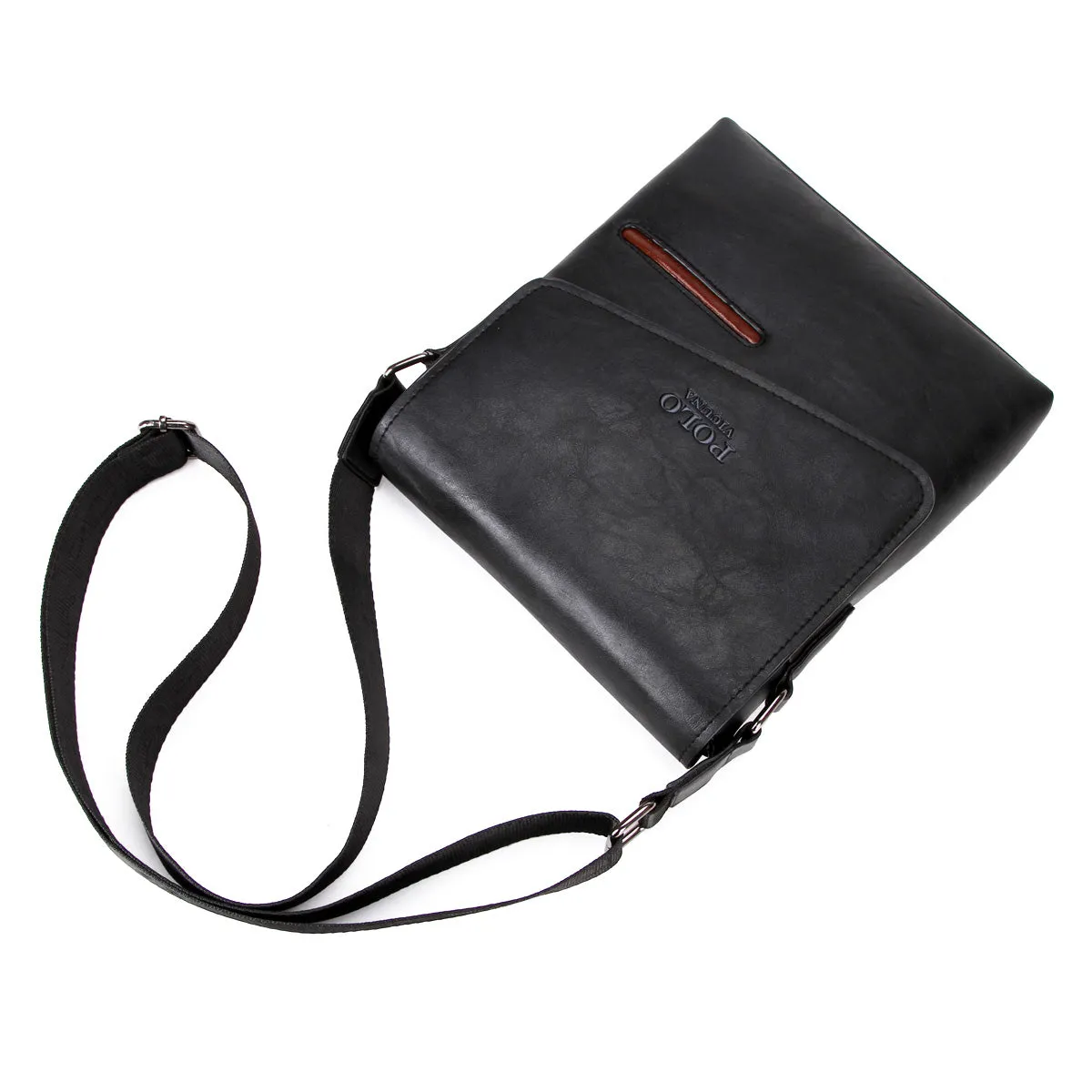 Vicuna Polo Vintage Leather Bag - Black