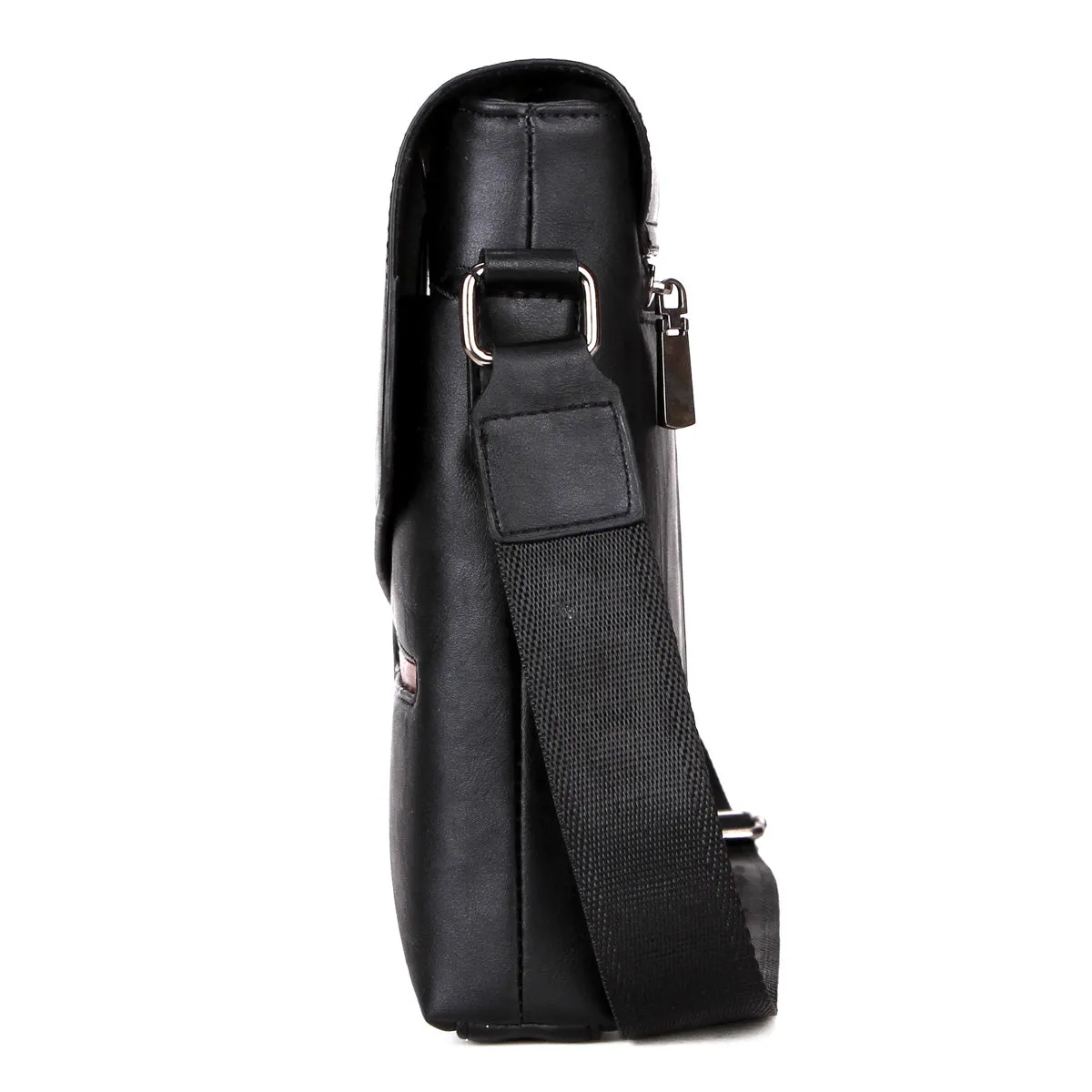 Vicuna Polo Vintage Leather Bag - Black