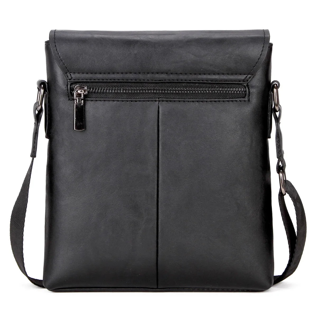 Vicuna Polo Vintage Leather Bag - Black