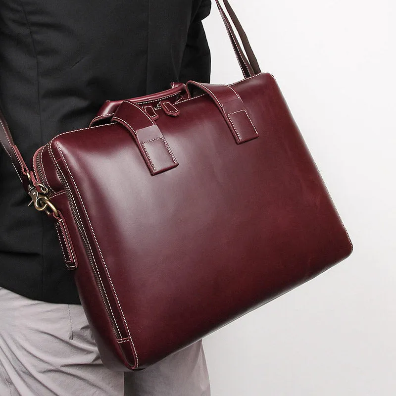 YAAGLE Men's Genuine Leather Hand Briefcase Bag for Business YG7167Q