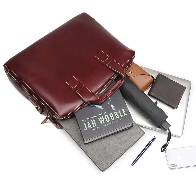YAAGLE Men's Genuine Leather Hand Briefcase Bag for Business YG7167Q