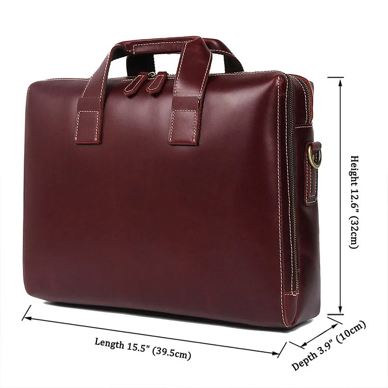 YAAGLE Men's Genuine Leather Hand Briefcase Bag for Business YG7167Q