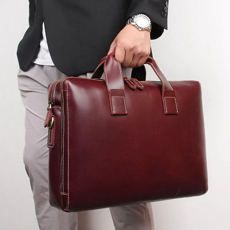 YAAGLE Men's Genuine Leather Hand Briefcase Bag for Business YG7167Q